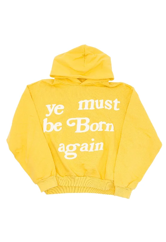 'Ye Must Be Born Again' Hoodie Hoodie with Applique Textured Unique