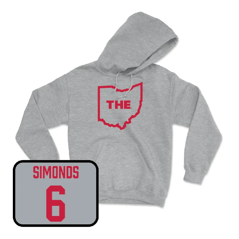 Sport Grey Women's Lacrosse The Hoodie - Maeve Simonds Hoodie with Ribbed Neckline Snug Warm