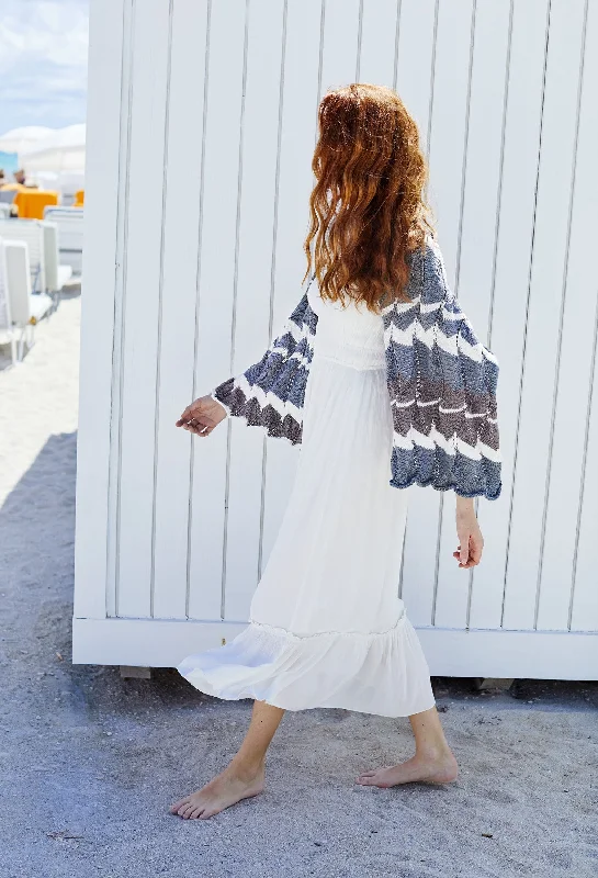 Driftwood Shawl (Knit) Soft Cashmere Shawl Poncho