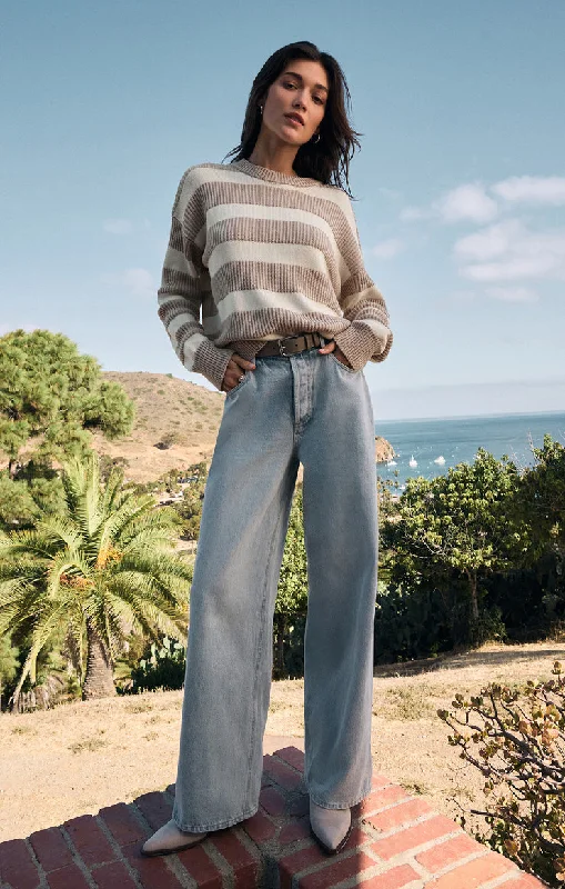 Z-Supply Boyfriend Sailor Sweater - PARCHMENT Fitted Slim Tailored