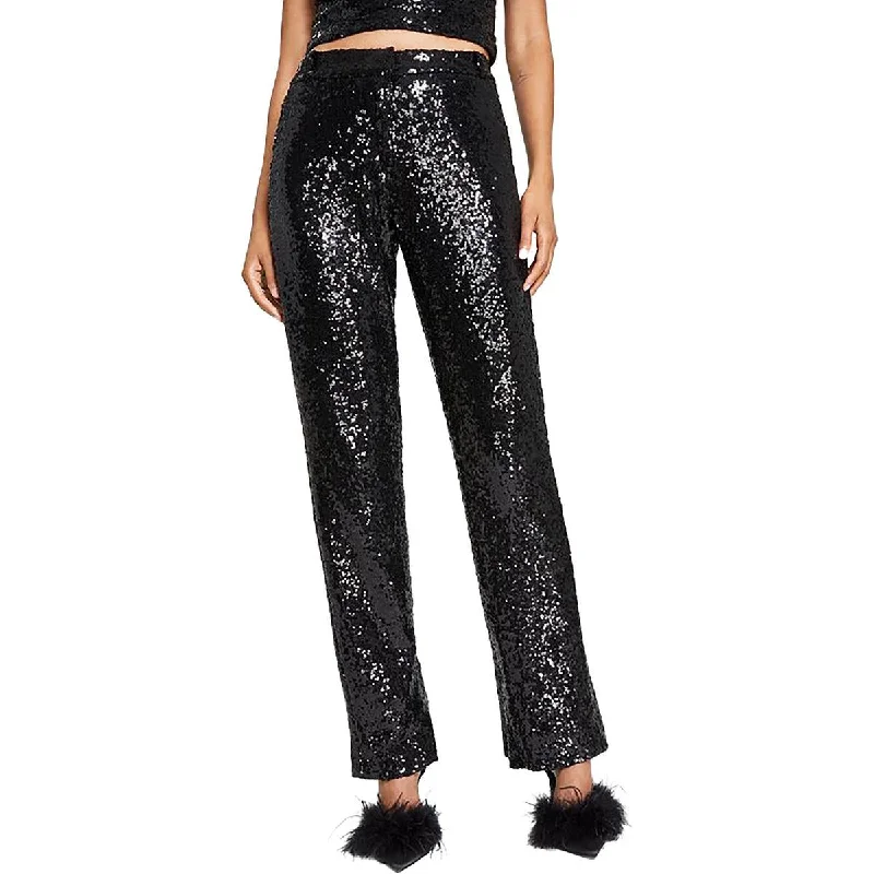 Juniors Womens Sequined Party Trouser Pants Trousers Top Rated