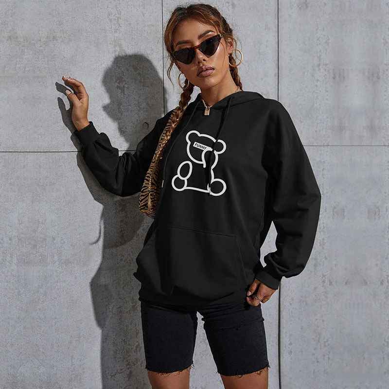 IKEARLAX popular thin new printed casual sports hoodie 2025 New hooded sweater women's pullover Hoodie Dress Longline Feminine IKEARLAX popular thin new printed casual sports hoodie 2025 New hooded sweater women's pullover Hoodie Dress Longline Feminine