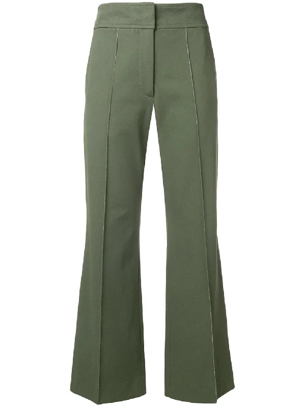 stretch flare trousers Trousers Palazzo Wide Leg