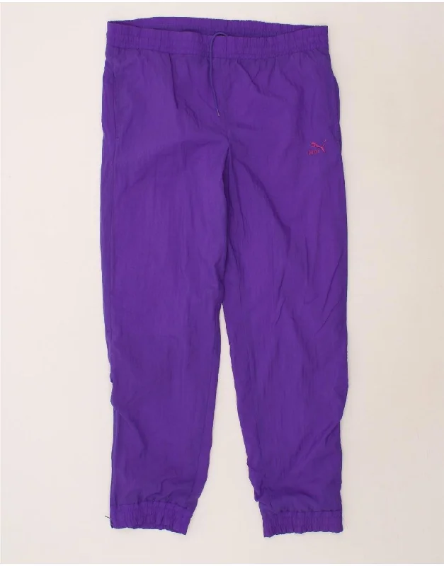 PUMA Womens Vintage Tracksuit Trousers Joggers US 5 Medium Purple Trousers stylish elegant PUMA Womens Vintage Tracksuit Trousers Joggers US 5 Medium Purple Trousers stylish elegant