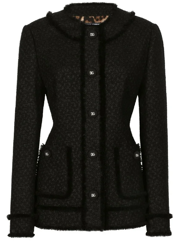 Dolce & Gabbana Women's Jackets Print Jacket Jacquard Jacket Patchwork Jacket