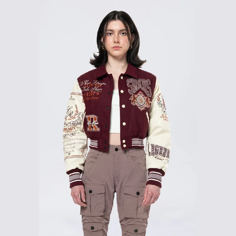 Lionheart Varsity Jacket - Windsor Wine Anorak Shell Jacket Lightweight Jacket
