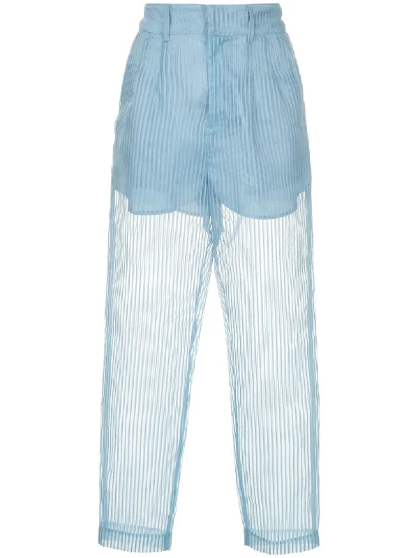 Shine cropped trousers Trousers Brand Named