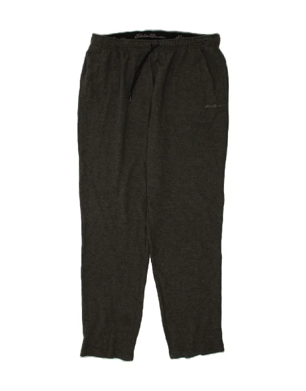 EDDIE BAUER Womens Tracksuit Trousers UK 16 Large  Black Trousers Chinos Classic