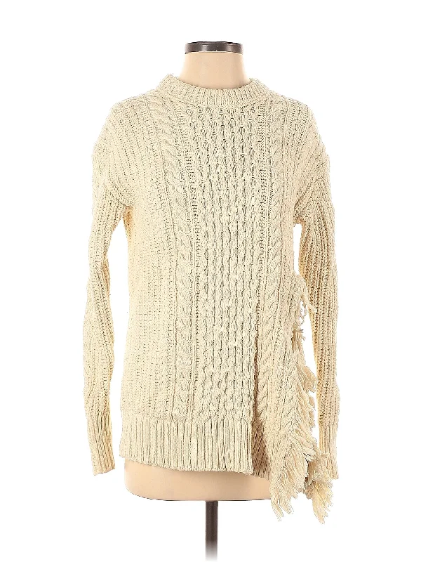 Pullover Sweater Ruffled Neck Pullover