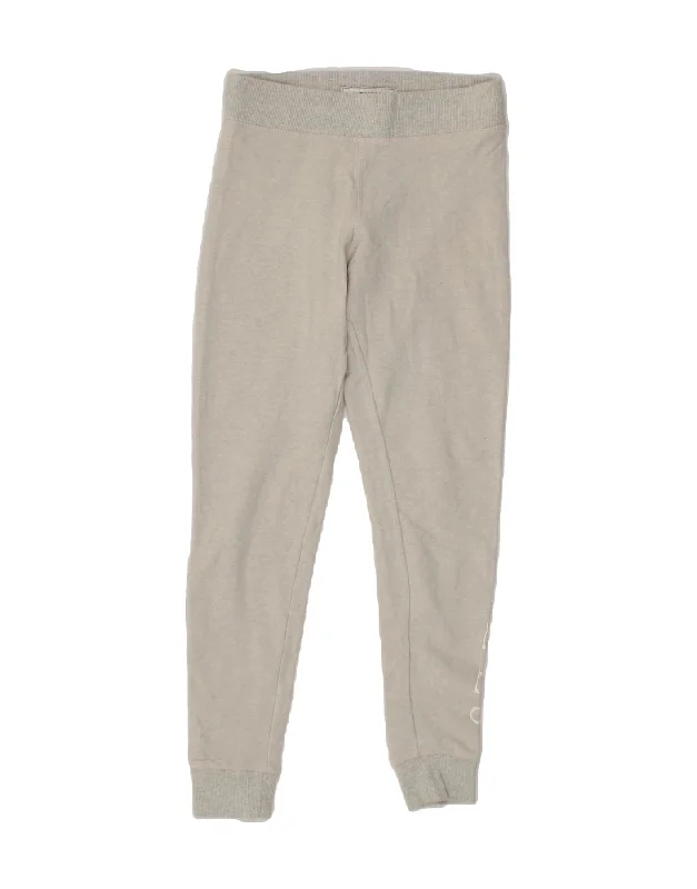 JACK WILLS Womens Graphic Tracksuit Trousers Joggers UK 6 Small  Grey Trousers Culottes Wide Leg