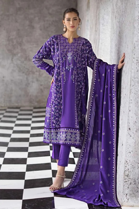 Gul Ahmed 3PC Embroidered Pashmina Unstitched Suit with Embroidered Pashmina Shawl AP-32054 Cozy Plaid Wool Shawl
