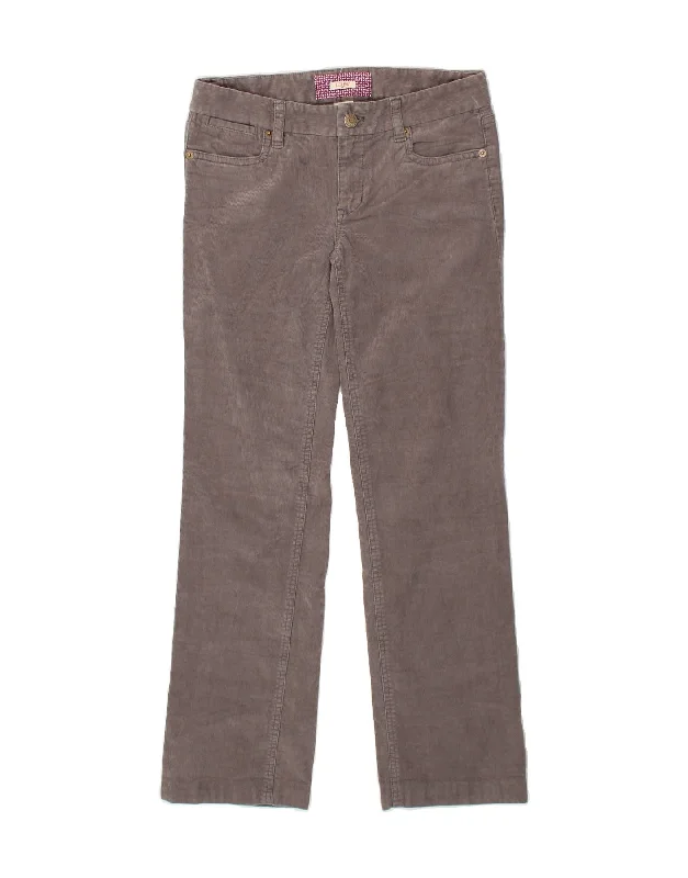 J. CREW Womens Straight Corduroy Trousers W27 L29 Grey Cotton Trousers Modern Contemporary