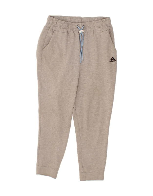 ADIDAS Womens Tracksuit Trousers Joggers UK 14 Medium  Grey Cotton Trousers Denim Blue