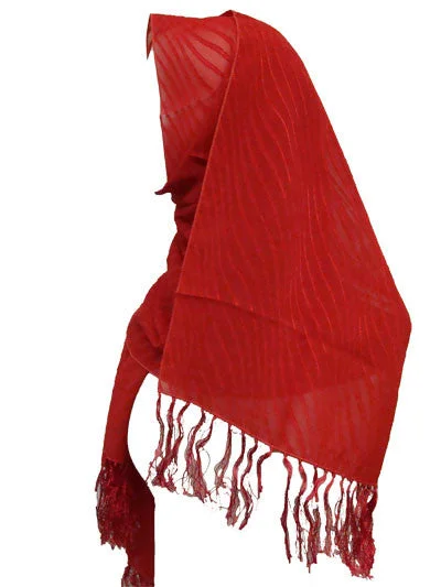 Embossed Party Shawl Comfortable Pashmina Shawl