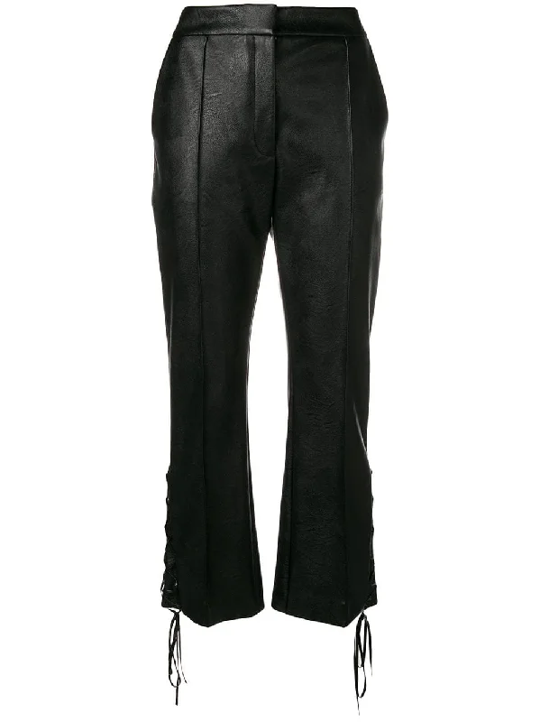 flared lace-up side trousers Trousers Travel Practical