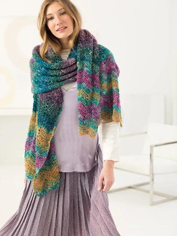 Barbizon Shawl (Crochet) - Version 1 Warm Knit Shawl Wrap