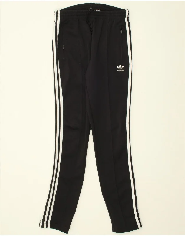 ADIDAS Womens Tracksuit Trousers UK 10 Small Black Polyester Trousers practical durable