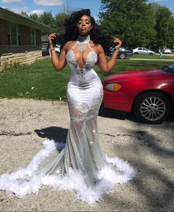 Sexy Prom Dress Mermaid Black Girl Prom Dresses Silver Black Girls Long Formal Evening Dress Prom Dresses,EQ9656 Sexy Prom Dress Mermaid Black Girl Prom Dresses Silver Black Girls Long Formal Evening Dress Prom Dresses,EQ9656
