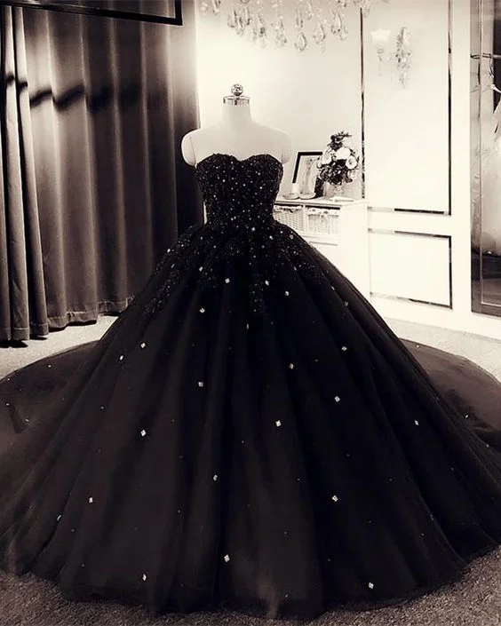 Black quinceanera ball gown dresses prom Dresses     cg16952