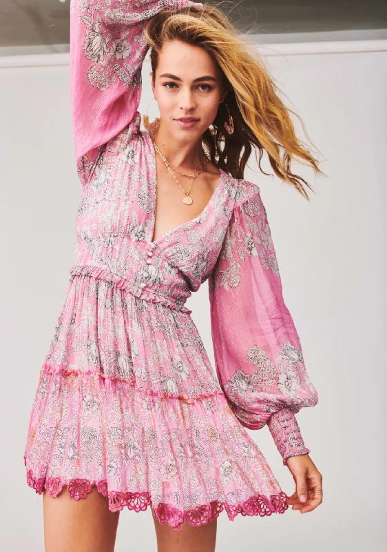 Hemant & Nandita Pink Sidra Dress