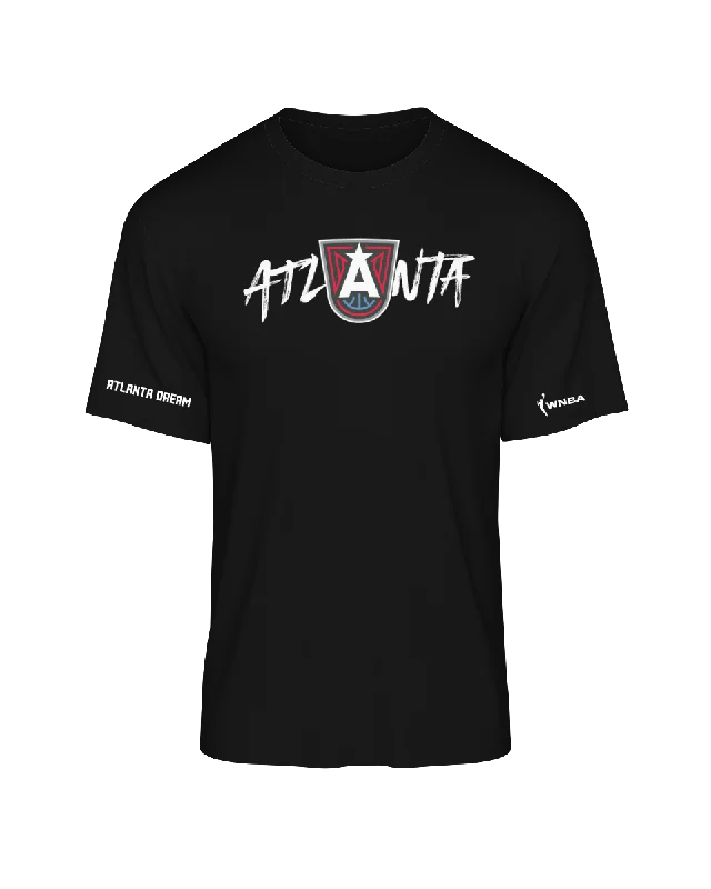 Atlanta Dream Crest T-Shirt Spandex Blend Rayon Blend Denim Blend