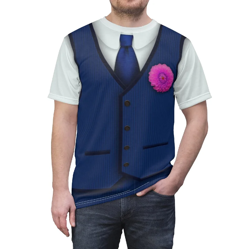 Disney Encanto Shirt, Agustin Madrigal Cosplay Costume Satin Blend Silk Blend Wool Blend Disney Encanto Shirt, Agustin Madrigal Cosplay Costume Satin Blend Silk Blend Wool Blend