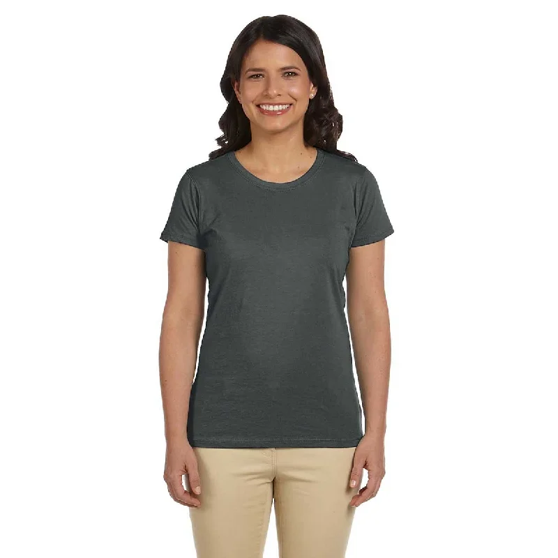 Econscious Women's Charcoal Organic Cotton Classic Short-Sleeve T-Shirt Iron Safe Non-Iron Wrinkle Free Econscious Women's Charcoal Organic Cotton Classic Short-Sleeve T-Shirt Iron Safe Non-Iron Wrinkle Free