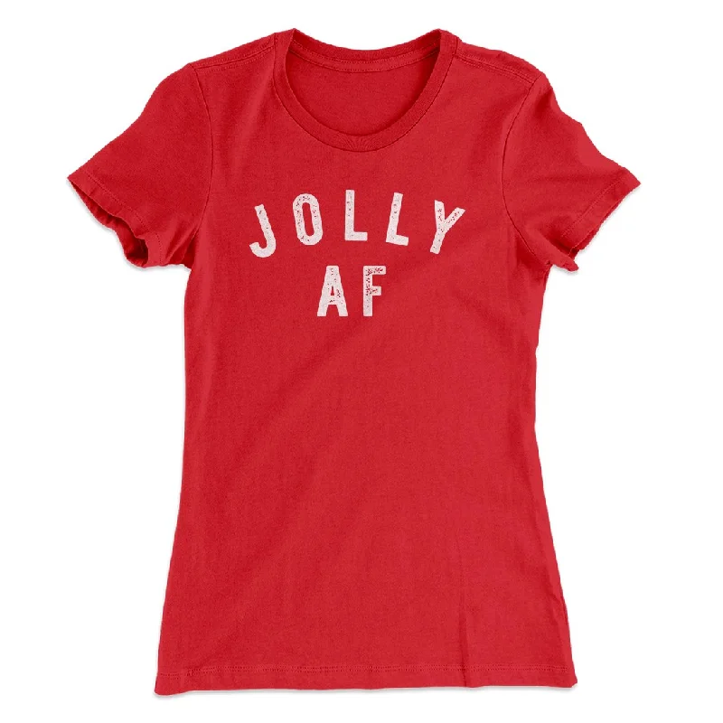 Jolly AF Women's T-Shirt Striped Floral Plaid