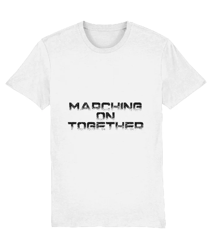 Marching On Together T-shirt Women Welt Pockets Slit Pockets Flap Pockets