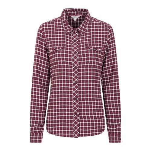 Mountain Warehouse Womens/Ladies Willow Flannel Shirt Front Pockets Side Pockets Patch Pockets Mountain Warehouse Womens/Ladies Willow Flannel Shirt Front Pockets Side Pockets Patch Pockets