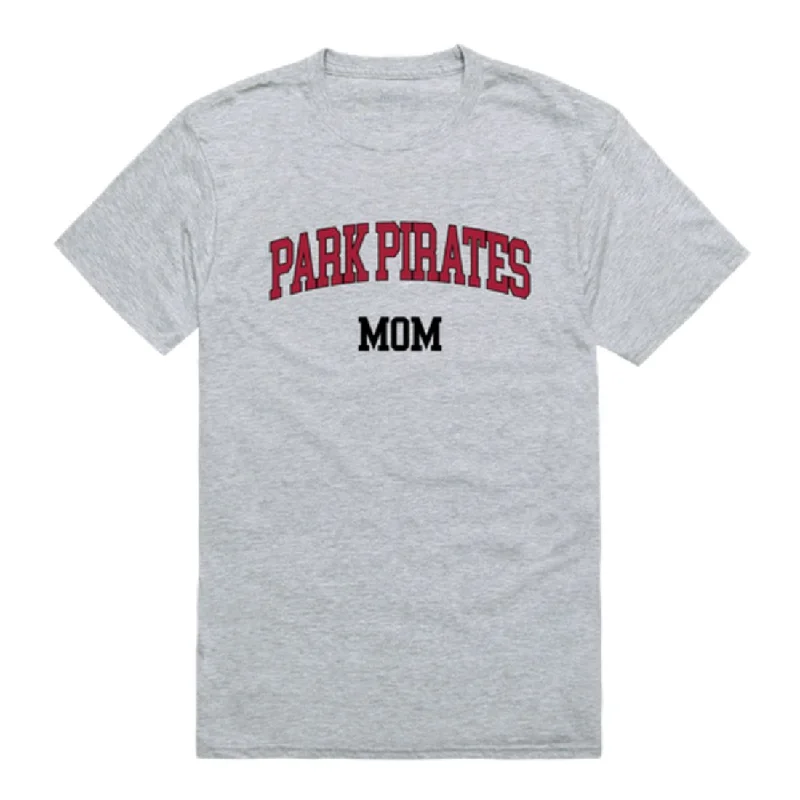 Park University Pirates Mom T-Shirts Real Fur Shearling Chenille