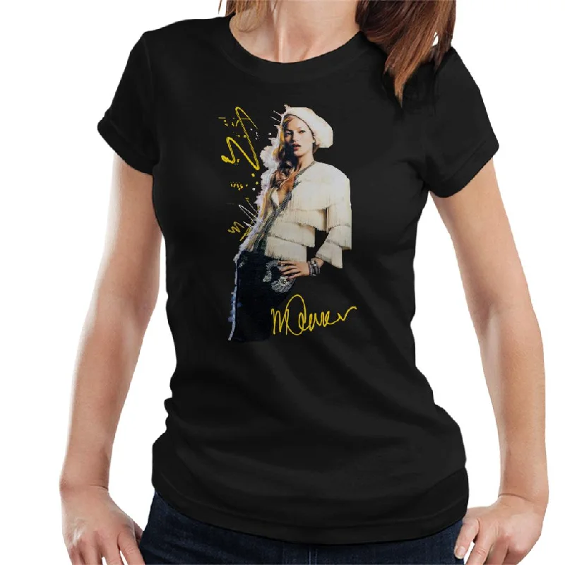 Sidney Maurer Original Portrait Of Supermodel Kate Moss Women's T-Shirt Jersey Fabric Tulle Fabric Batik Fabric