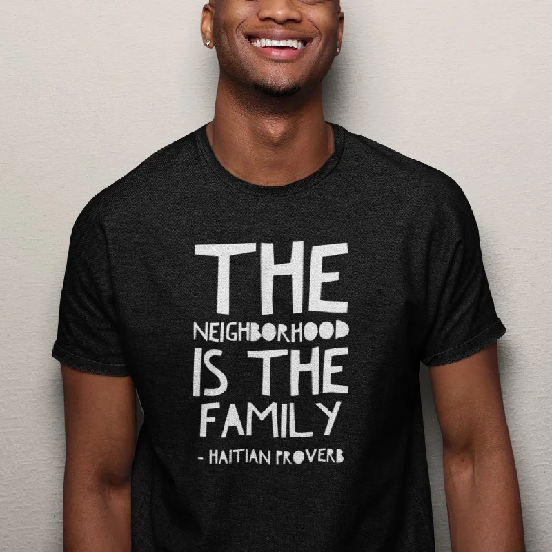 The Neighborhood Is The Family | Unisex T-shirt Mesh Canvas Denim