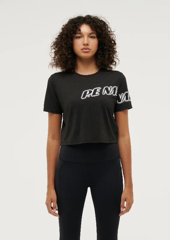 TIEBREAK AIR FORM TEE IN BLACK Cozy Warm Stylish