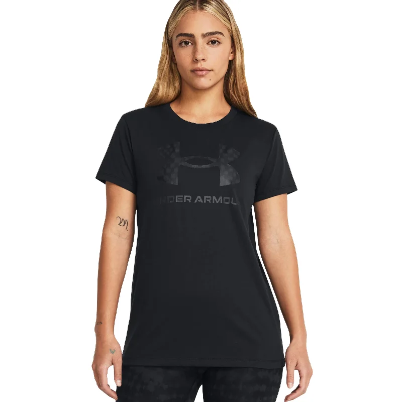 Under Armour Women's Rival Logo T-Shirt Satin Fabric Silk Fabric Chiffon Fabric