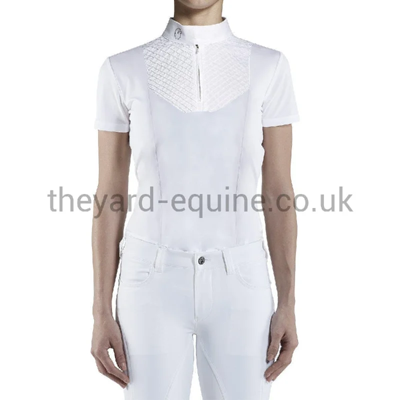 Vestrum Short Sleeve Competition Shirt - Halstatt White Houndstooth Herringbone Solid Vestrum Short Sleeve Competition Shirt - Halstatt White Houndstooth Herringbone Solid