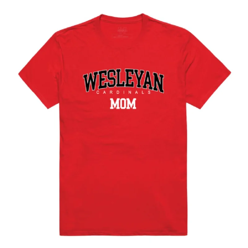 Wesleyan University Cardinals Mom T-Shirts Fleece Fabric Down Fabric Feather Fabric