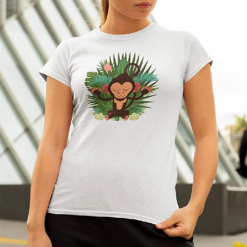 Monkey graphic tee for women fashion - Lioness-love.com Layered Multi-layer Single Layer