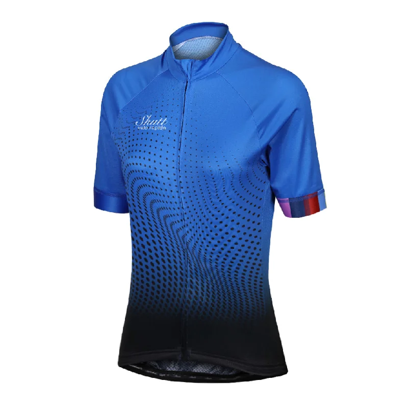 Women's Performance Jersey - Blue Short Sleeve Jersey Top