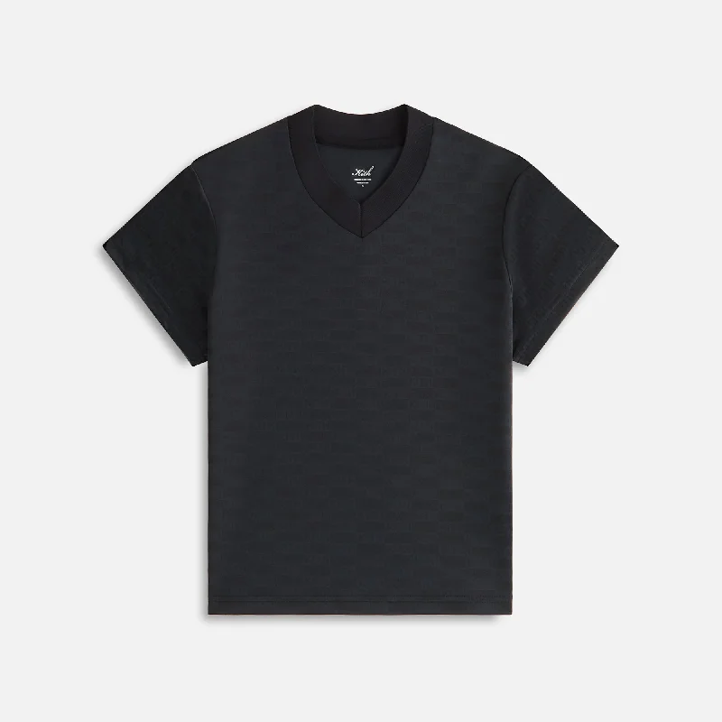 Kith Women Nicci Monogram Jersey - Black Chic Jersey Tee