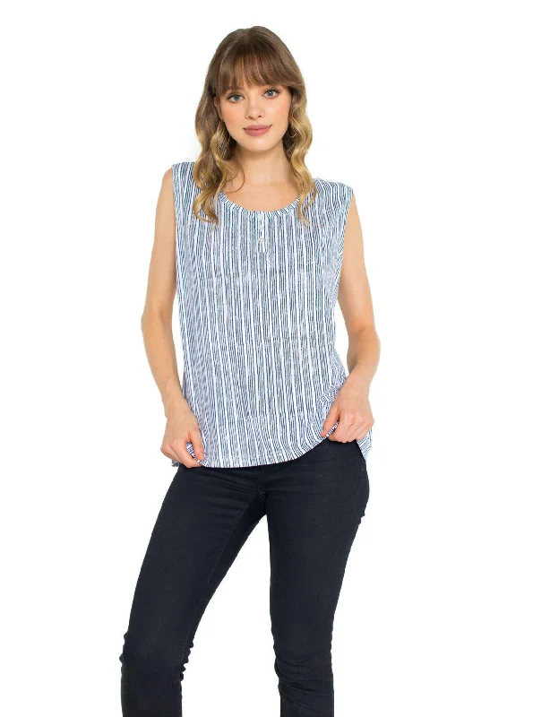 Nova Striped Organic Jersey Top Soft Jersey Shirt