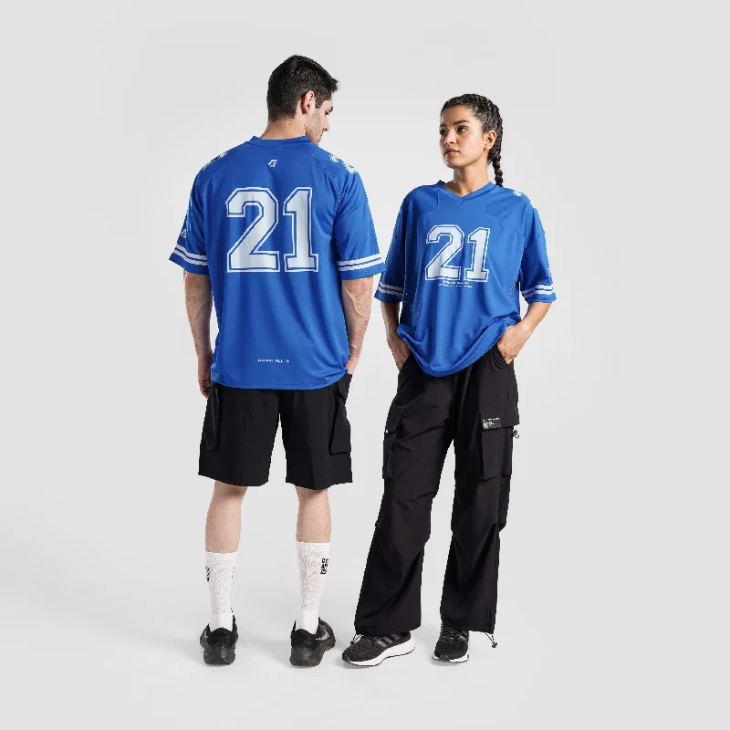 Power Play Jersey (Royal Blue) Turquoise Jersey Tee