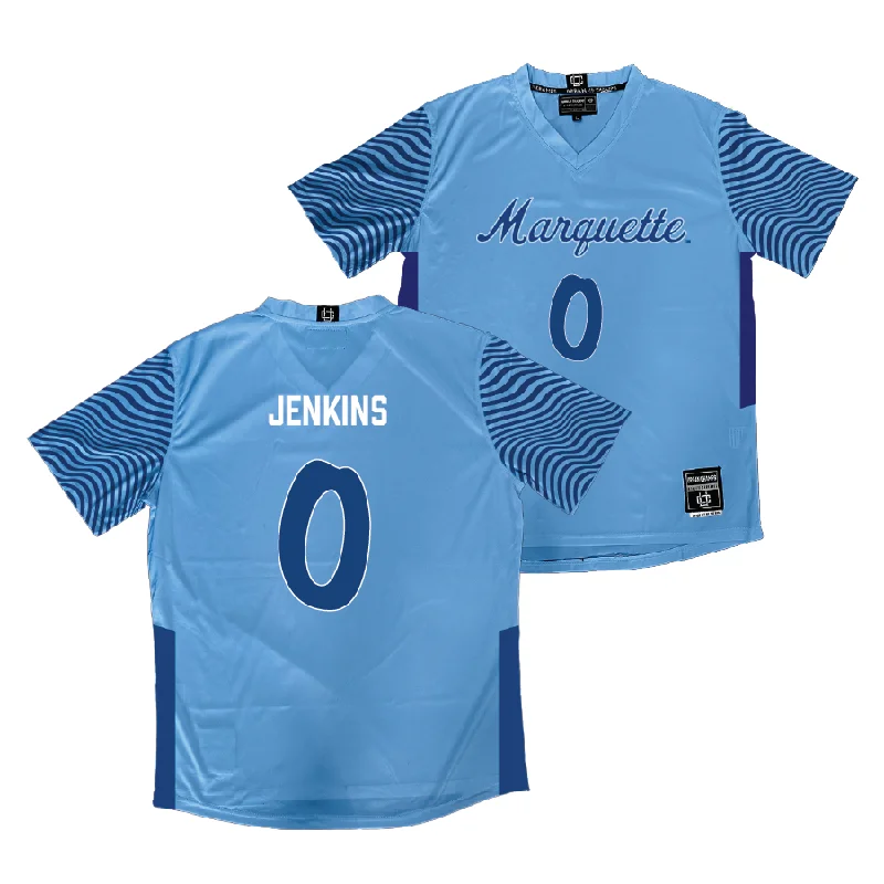 Championship Blue Marquette Women's Soccer Jersey  - Anna Jenkins Solid Color Jersey Shirt