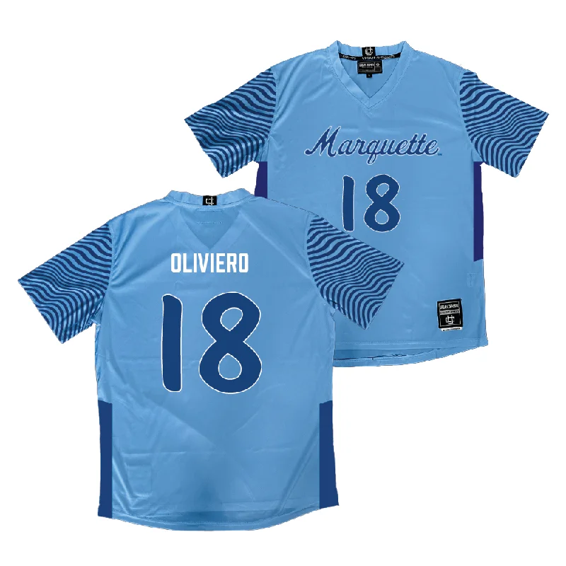 Championship Blue Marquette Women's Soccer Jersey  - Capri Oliviero Classic Jersey Tee