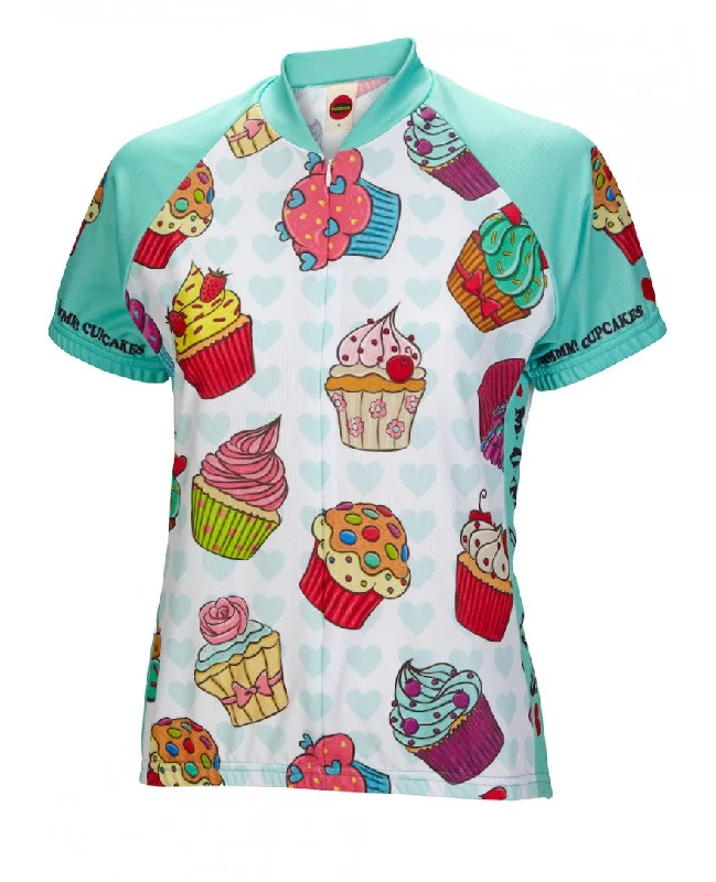 Cupcakes Women's Cycling Jersey (S, M, L, XL) Hemp Jersey Tee