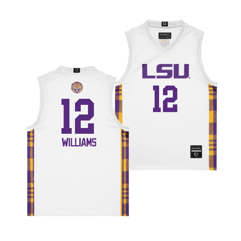 EXCLUSIVE: LSU Winter Edition Basketball Jersey - Mikaylah Williams Silver Jersey Tee