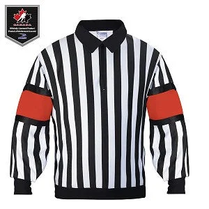 FORCE Womens Pro Style Referee Jersey with sewn-in arm bands Winter Jersey Top