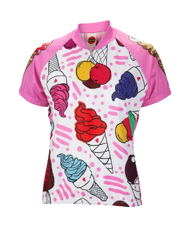 Ice Cream Women's Cycling Jersey (S, M, L, XL) Party Jersey Tee