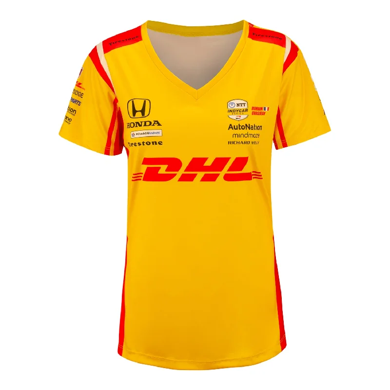 2022 Ladies Romain Grosjean Jersey Luxury Jersey Tee