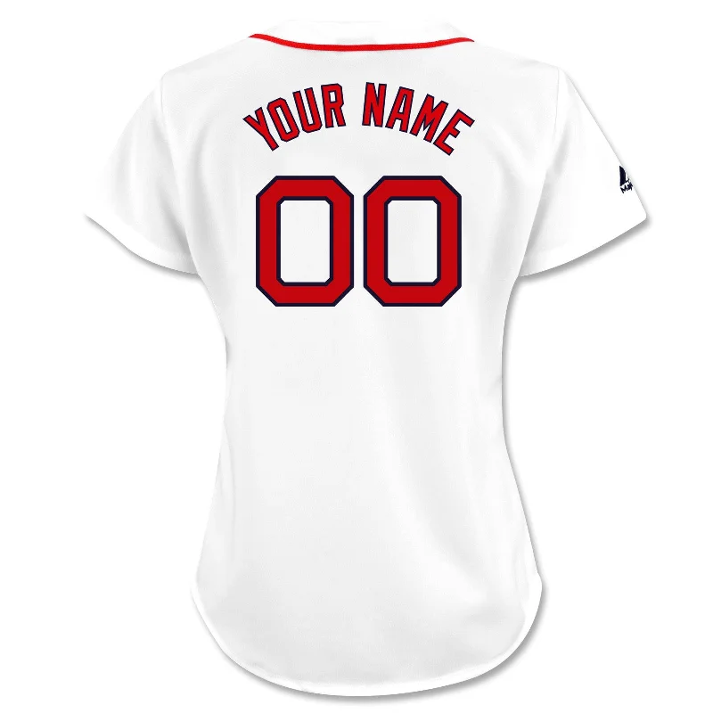 Ladies Customized NIKE Replica Home Cool Base Jersey - White Autumn Jersey Shirt